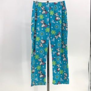 Peanuts Snoopy fleece pajama pants size S Small plus 2 bonus fleece pants